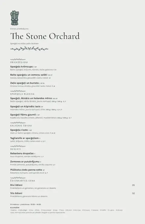 Šīfera stiebrs – ēdienkartes veidnes priekšskatījums