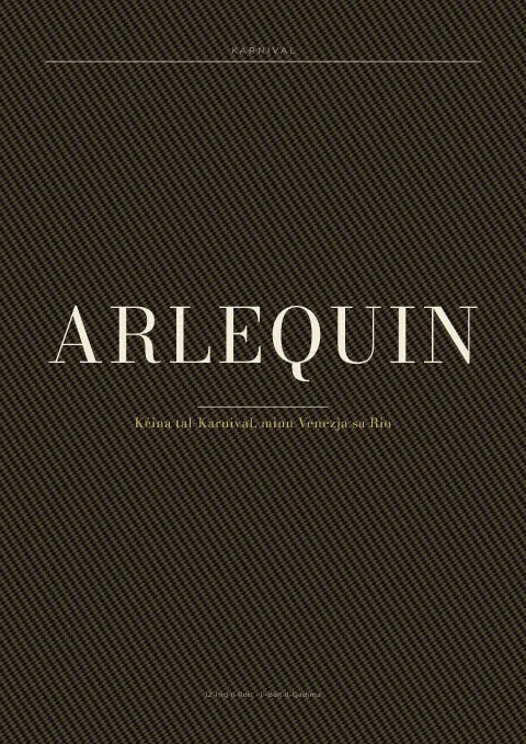Harlequin Noir – preview tal-mudell ta' menu