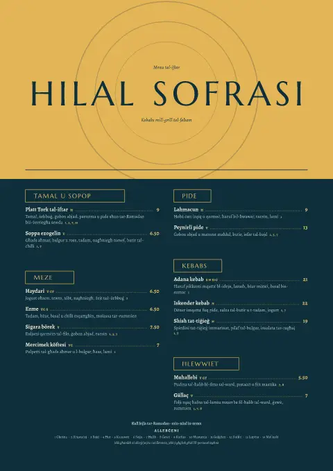 Brass Crescent – preview tal-mudell ta' menu