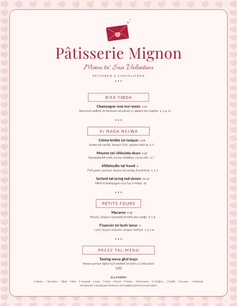 Blush Billet – preview tal-mudell ta' menu