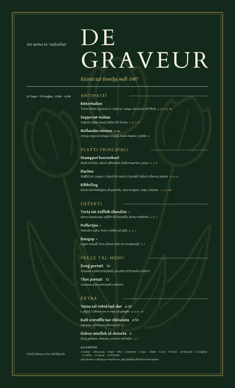 Etched Tulip – preview tal-mudell ta' menu