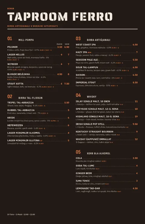 Ember Stencil – preview tal-mudell ta' menu