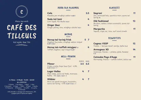 Zinc Counter – preview tal-mudell ta' menu