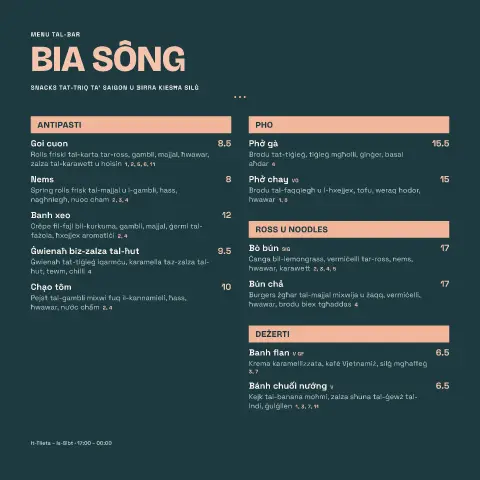 Lemongrass Duotone – preview tal-mudell ta' menu