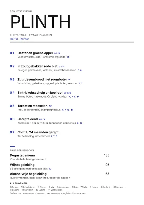 Ultramarine Slab – voorbeeld van menukaarttemplate