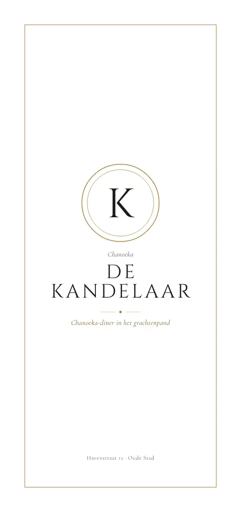 Canal Candles – voorbeeld van menukaarttemplate