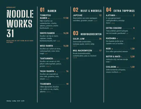 Foundry Broth – voorbeeld van menukaarttemplate