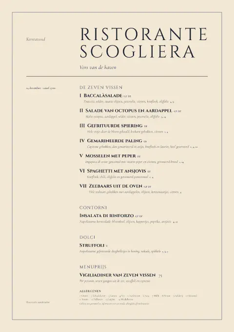 Navy Vigilia – voorbeeld van menukaarttemplate