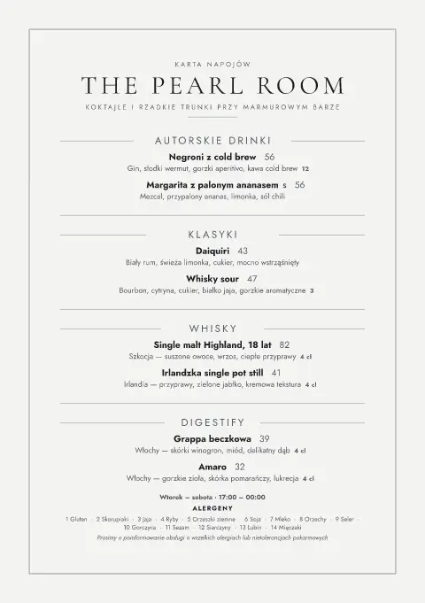 Perłowa miarka – strona 1 szablonu menu