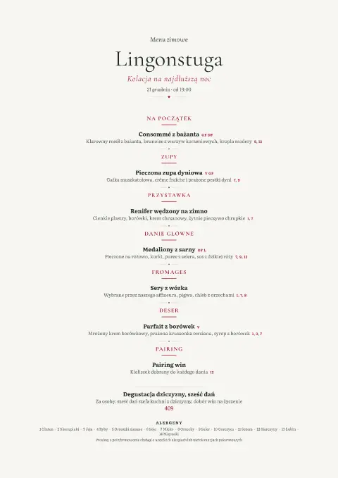 Brzoza i borówka – podgląd szablonu menu