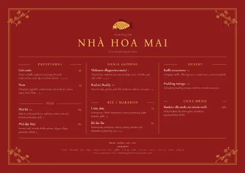 Kwiat laki – podgląd szablonu menu