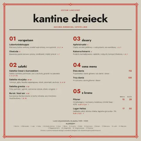 Sałatka Dreieck – podgląd szablonu menu