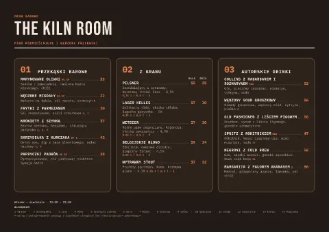 Piecowa krata – podgląd szablonu menu