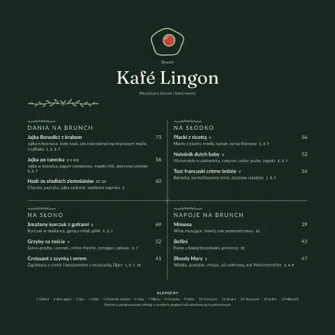 Paproć i żółtko – podgląd szablonu menu