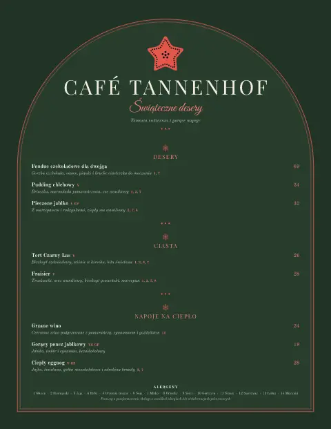 Piernikowy łuk – podgląd szablonu menu