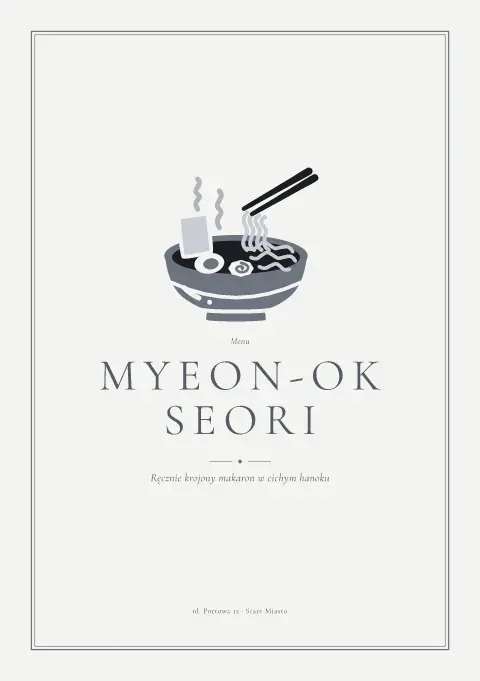 Srebrny myeon – podgląd szablonu menu