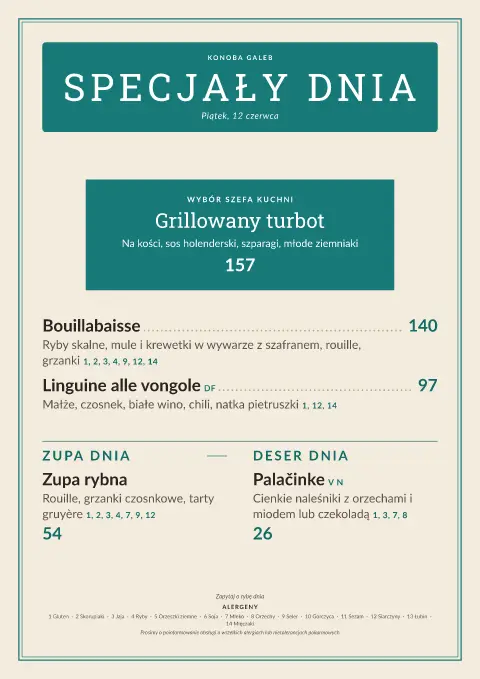 Adriatycki łupek – podgląd szablonu menu