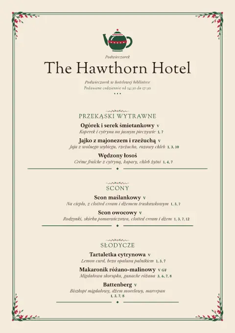 Ogrodowe krosno – podgląd szablonu menu