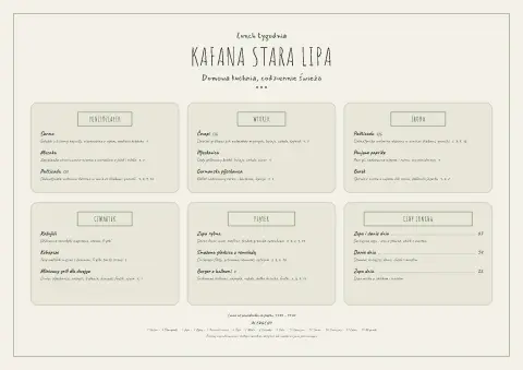 Lipowy tydzień – podgląd szablonu menu