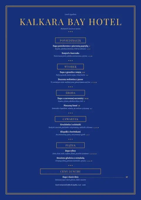 Tydzień w Valletcie – strona 1 szablonu menu