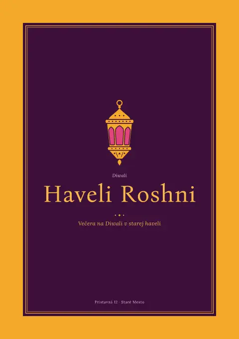 Nechtíková haveli – náhľad šablóny jedálneho lístka