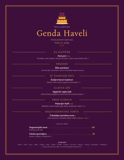 Ognjičeve svečke – predogled predloge za jedilni list