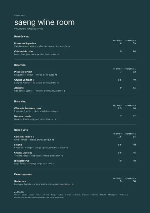 Začimbna klet – predogled predloge za jedilni list