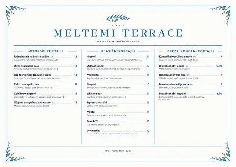 Pobeljena pomlad – predogled predloge za jedilni list
