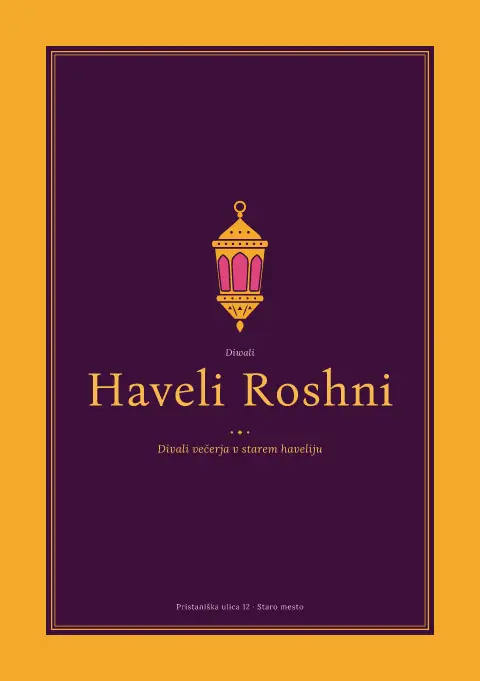 Ognjičev haveli – predogled predloge za jedilni list