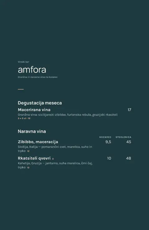 Jantarna degustacija – predogled predloge za jedilni list