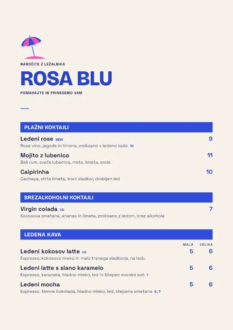 Rožnati senčnik – predogled predloge za jedilni list