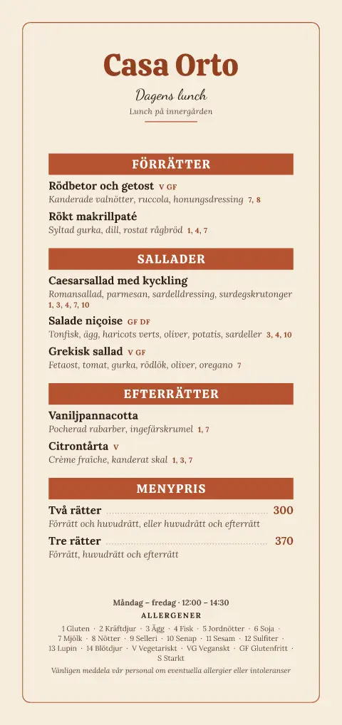 Terrakottaträdgården – förhandsvisning av menymall