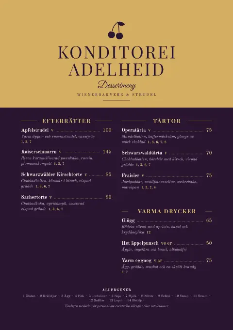 Förgylld Strudel – förhandsvisning av menymall
